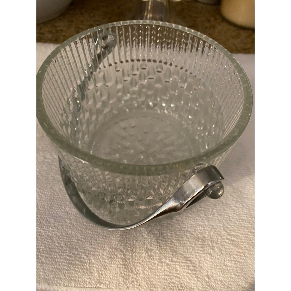 Vintage Teleflora France glass ice bucket